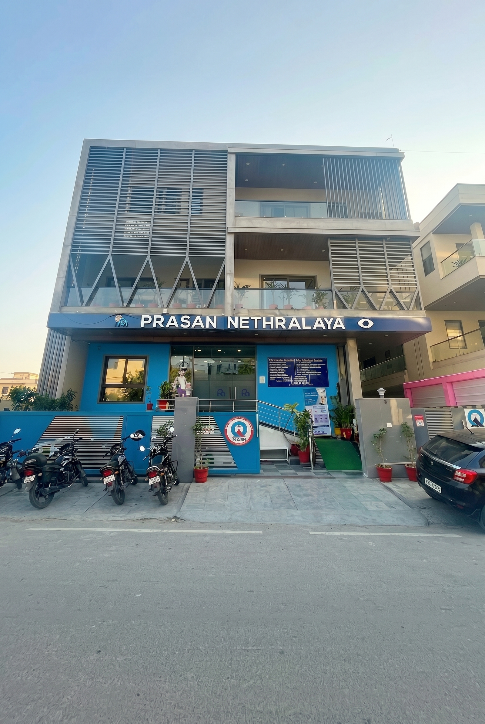 Prasan Nethralaya Clinic Exterior in Mansarovar